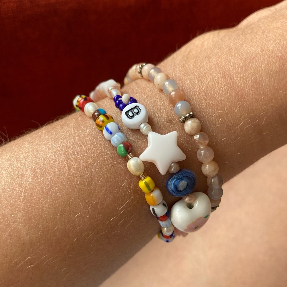Multicolor pearl bracelet - Picture 2 of 3